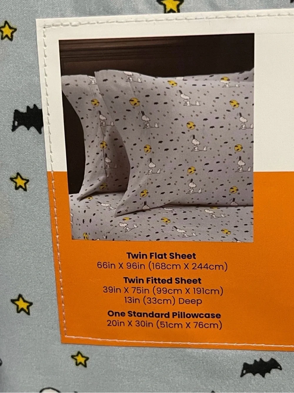 Halloween Peanuts Twin Sheet Set - Peanuts Halloween Ghost Boo Twin Sheet Set
